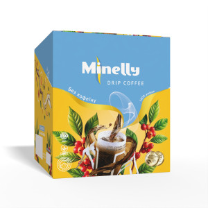 Дріп-кава без кофеїну Minelly MIX «Декаф» (14 шт.)