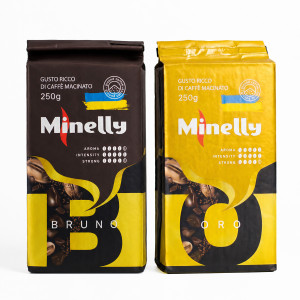 Набір меленої кави Minelly №3 «Оро, Бруно»
