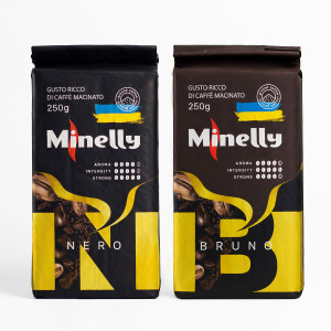 Набір меленої кави Minelly №9 «Неро,  Бруно»